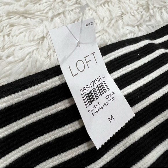 Ann Taylor LOFT Stripe Pencil Skirt Med NWT - Picture 8 of 10